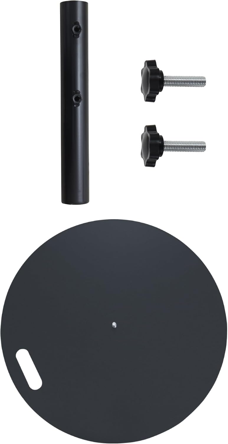27" Round Heavy Duty Steel Market Patio Umbrella Base Stand Weight for Outdoor, 39lbs Holder Stand