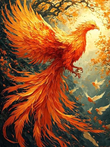 Diamond painting enfant et adulte phoenix pour animer vos après-midis créatifs