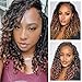 8 Packs Goddess Box Braids Crochet Hair-14 Inch Crochet Box Braids Pre-looped Bohomian Crochet Braids Hair Synthetic Braiding Hair Extensions Crochet Hair for Black Women(1B/30)