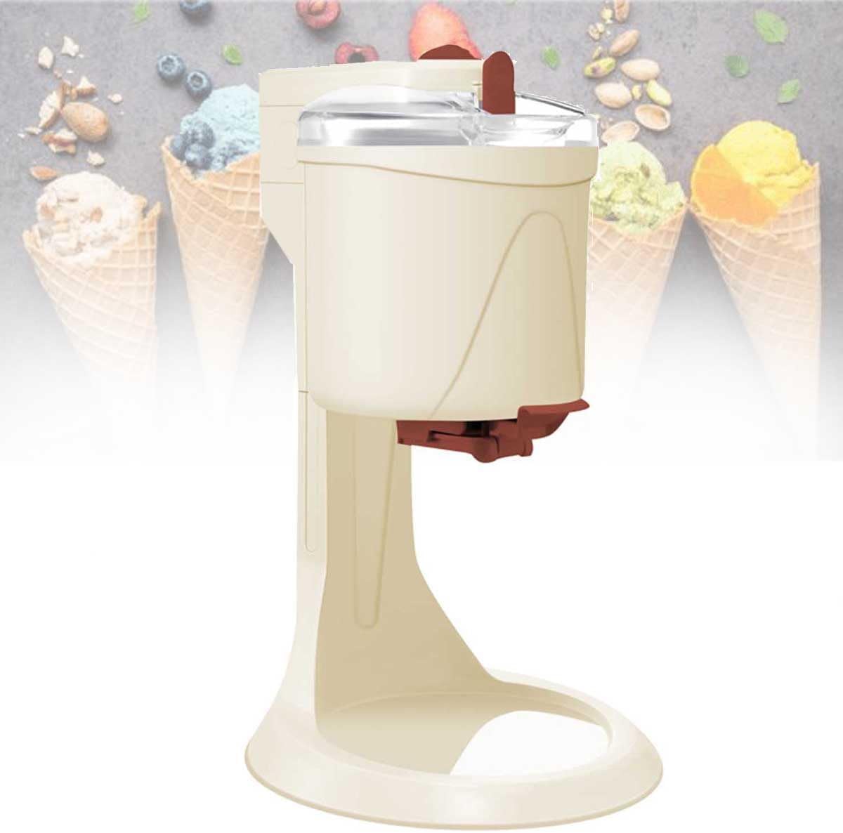 Automatic Ice Cream Maker,Soft Serve Ice Cream Machine, Home DIY Kitchen Automatic Mini Fruit Soft Serve Ice Cream Machine, Healthy