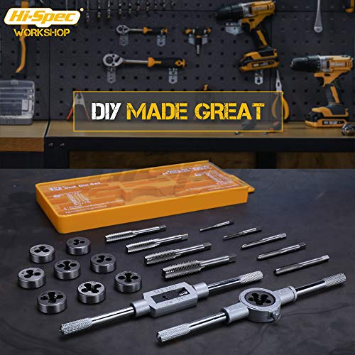Image of Hi-Spec Tap and Die Set, SAE & Metric Tap Die Wrench Set. (Size 1)
