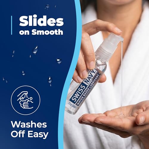 Image of Swiss Navy Premium Water-Based Lubricant - 2 oz | Lubricating Gel for Men, Women & Couples - Toy Safe - Non-Staining Formula - Compatible with Latex & Condoms