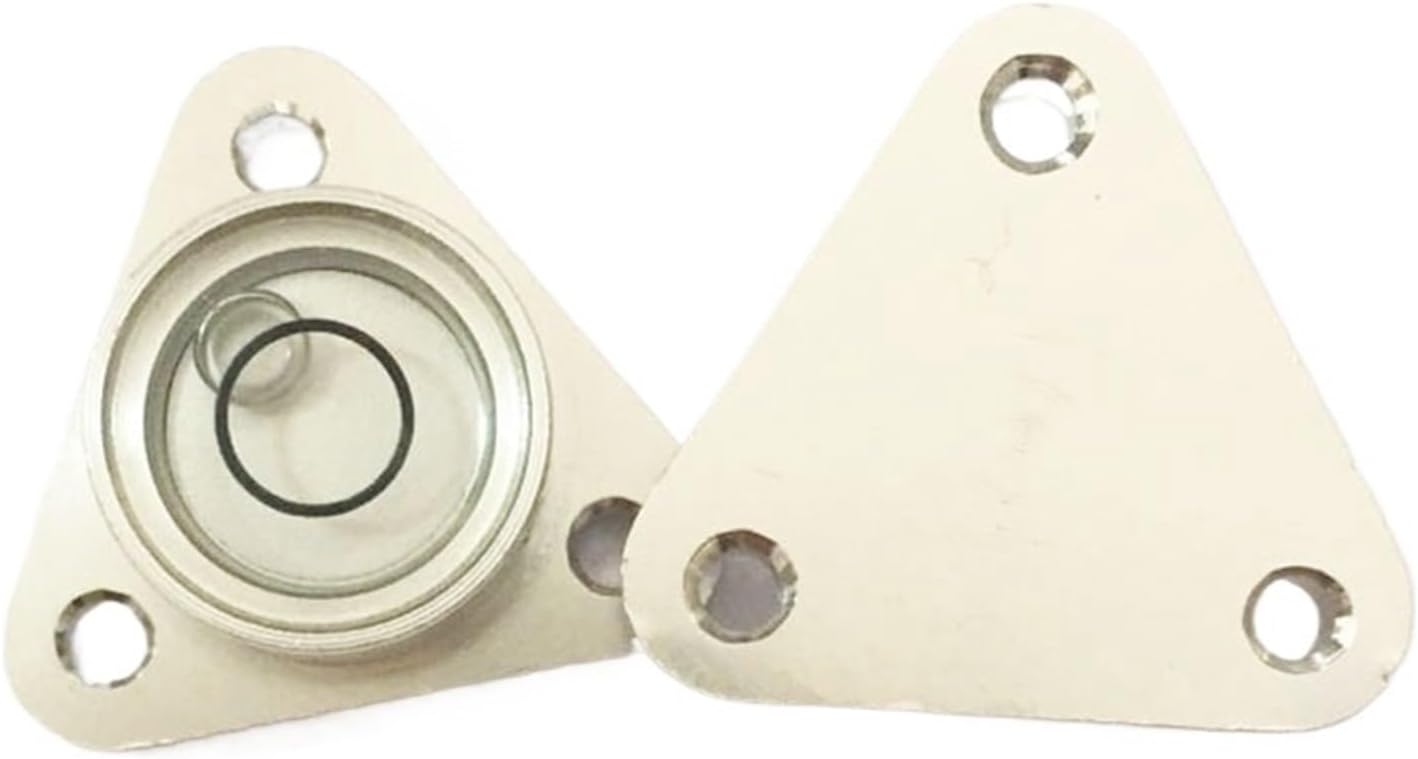 1pc Triangular metal Level Bubble Universal Level Burbuja Nivel for Sartorius Balance Prevent slipping DIA 26 * 15 * 9.5mm(Black)