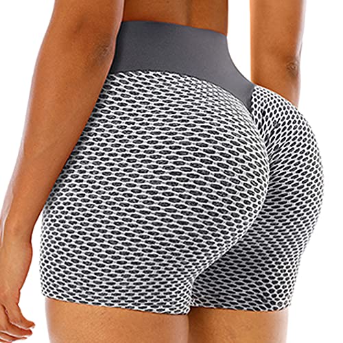 LYZ Women's Scrunch Booty Shorts TIK Tok Butt Lifting Shorts High Waist Yoga Shorts Push Up 1 or 2 Pack