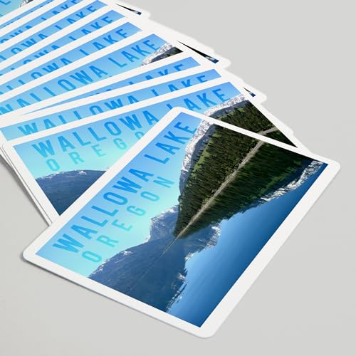 Lantern Press Wallowa Lake Oregon 52 cartas póker miniatura 5