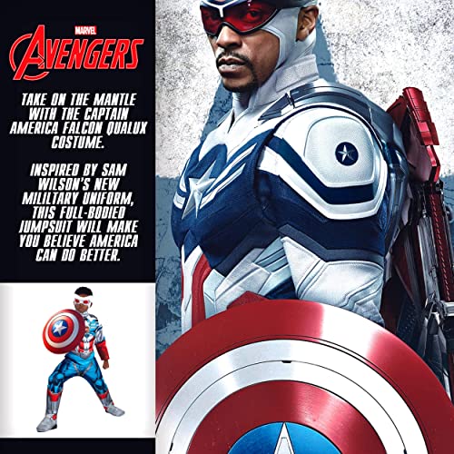 Marvel Boys Avengers Captain America Falcon Costume, Kids Superhero Halloween Costume, Child - Officially Licensed Medium #TOP4