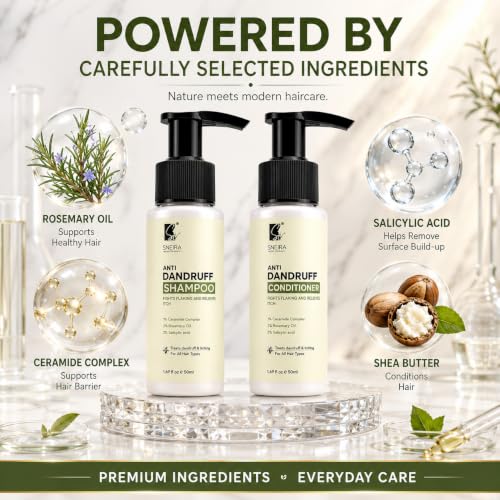 Image of Anti-Dandruff Shampoo & Conditioner Combo 100 ml, Advanced Scalp Care, Fights Dandruff, Soothes Itchy Scalp & Strengthens Hair Upto 98% Dandruff Helps With Itching For All Hair Type, Unisex