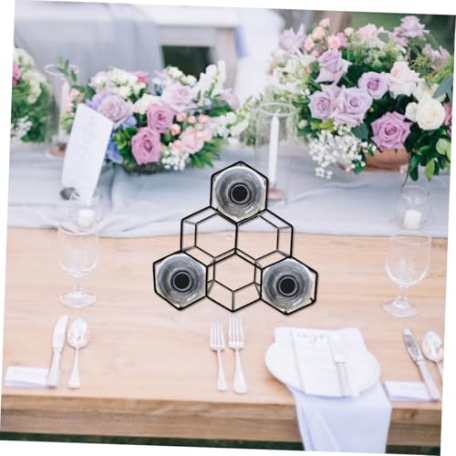 Soporte de botellas Honeycomb para encimera, metálico miniatura 7