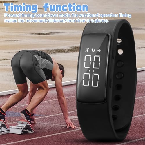 VEGOATY Schrittzähler Uhr ohne Bluetooth, Wasserdicht Fitness Tracker Armband Kalorienzähler für Damen und Heren, Tracker Fitnessuhr mit Schrittzähler Kalorienzähler,Schlafüberwachung