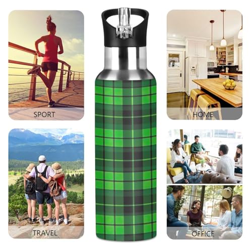 Yettasbin G373304908P490C525S1649 Buffalo Plaid Water Bottle thumb #4
