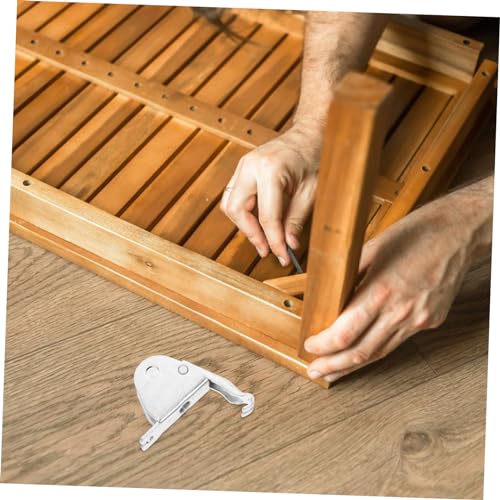 VINTORKY U-Förmige Stuhlbasis Mit Haken 2.28X1.57X0.71 Zoll Friseurstuhl Zubehör Stuhlteil Aus Robustem Eisen Für Stabile Befestigung an Salonstühlen