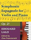 Lalo Edouard Symphonie Espagnole, Op. 21 - Violin and Piano - by Zino Francescatti - International