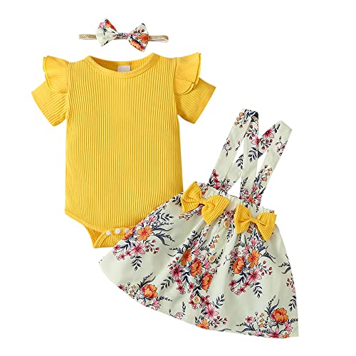 Image of Hopscotch Girls Cotton and Spandex Overall set