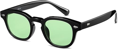 Gtand Gafas de sol unisex vintage retro estilo redondo tintado para hombres mujeres moda círculo gafas de sol 1.811 in