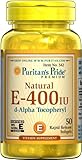 Puritan's Pride Vitamin E-400 iu 100% Natural-50 Softgels