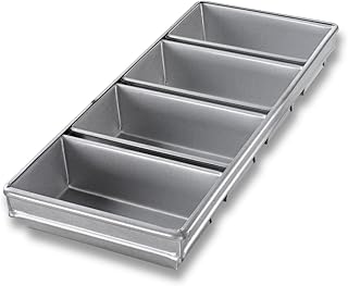 Bakeware Aluminized Steel 4-Strap Bread Pans w/ Glaze