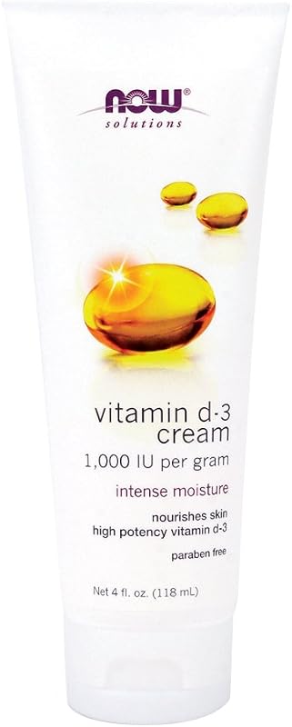 Now Foods Vitamin D-3 Cream - 4 fl. oz. 8 Pack