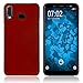 Produktbild PhoneNatic Case kompatibel mit Samsung Galaxy A6s - rot Silikon Hülle gummiert Cover