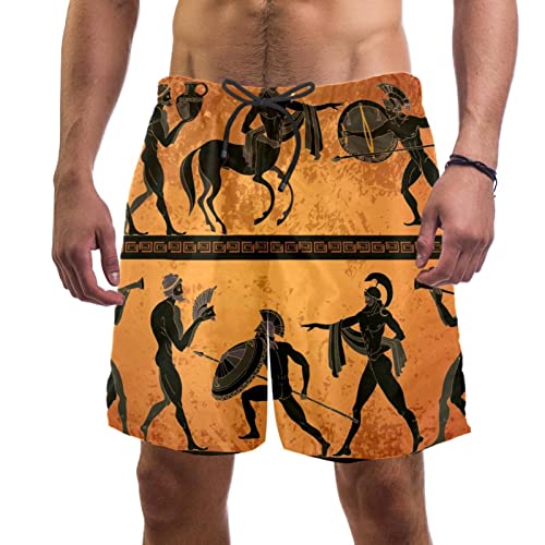 HadHfun maillots de bain pour hommes en tissu technique de qualité supérieure et motif grec élégant