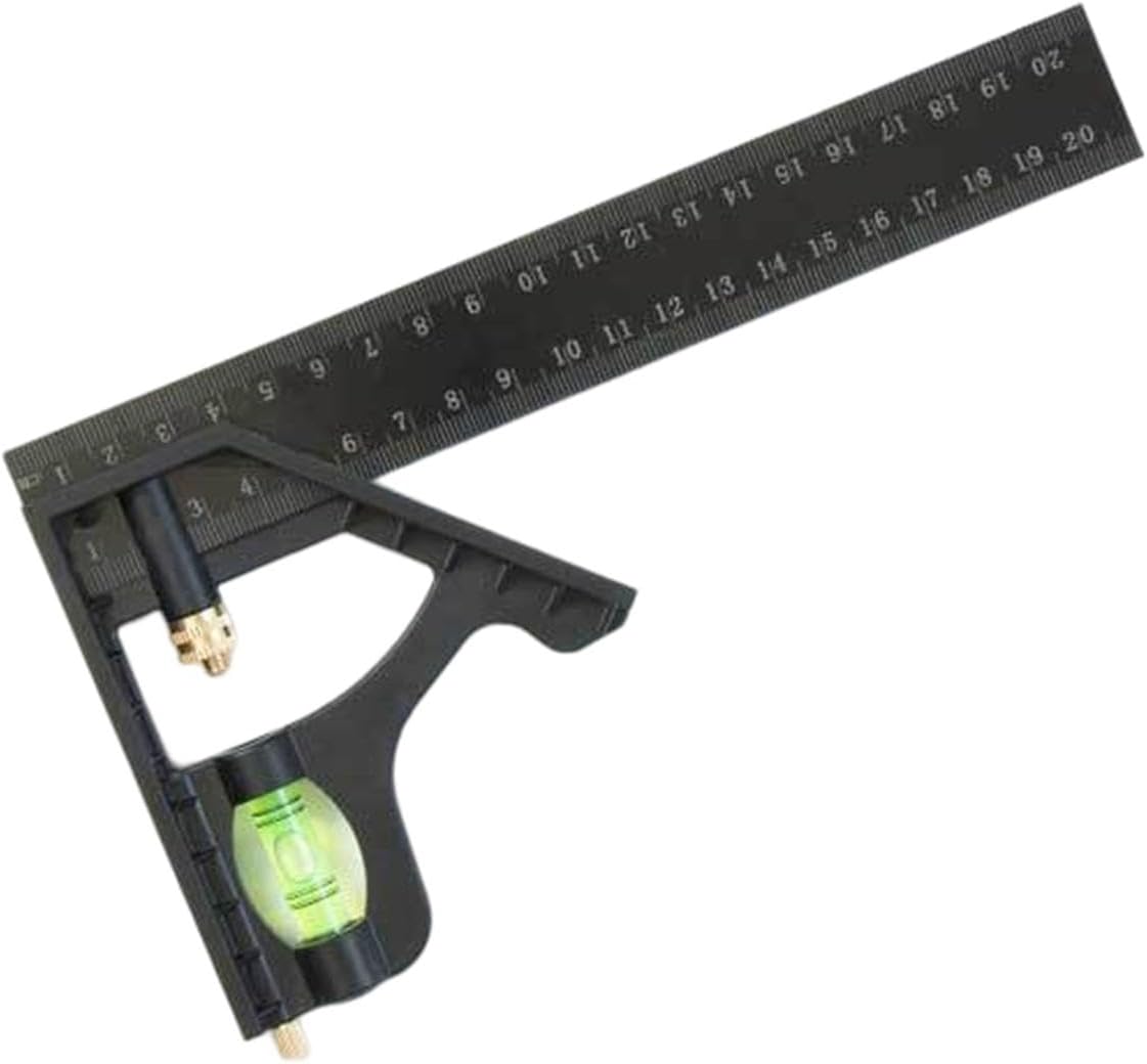 ARTISOUL® Adjustable Carpenters Square with Horizontal Bubbles Right Protractor Square 20Cm | Tools | Measuring & Layout Tools | Measuring Tapes & Rulers