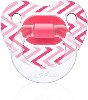 Wee Baby Şeffaf Desenli Damaklı Emzik No:1 - PEMBE