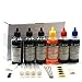 BCH Printer Ink Compatible to Refill All Printers: MG PG 240 243 245 CL 241 244 246 XL Inkjet Cartridge - Bulk Standard Grade 100 ml x 6 (Total 600 ml)