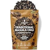 Masala Chai Tea, 1 lb Bulk Bag – Authentic Indian Chai Loose Leaf Black Tea with Cinnamon, Cardamom, Ginger & Clove – Bold Spiced Chai Tea Blend, Caffeinated, Non-GMO