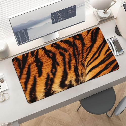 Mouse Pad Grande de Goma con Diseño Rayas Tigre miniatura 6