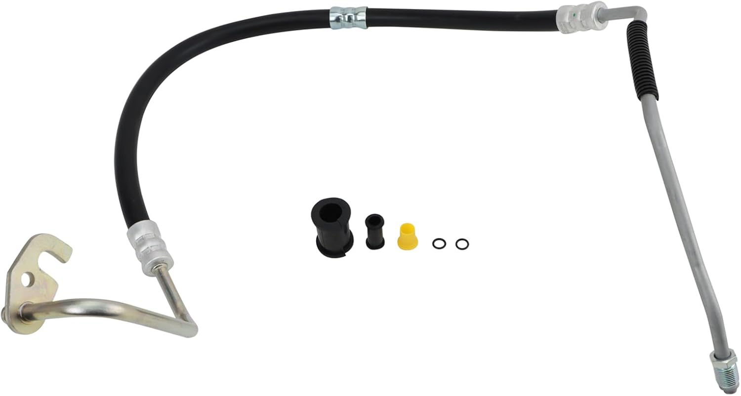 TRQ Power Steering Pressure Line Hose Assembly Compatible with 2008-2017 Buick Enclave 2009-2017 Chevrolet Traverse 2007-2017 GMC Acadia 2017 Acadia Limited 2007-2010 Saturn Outlook