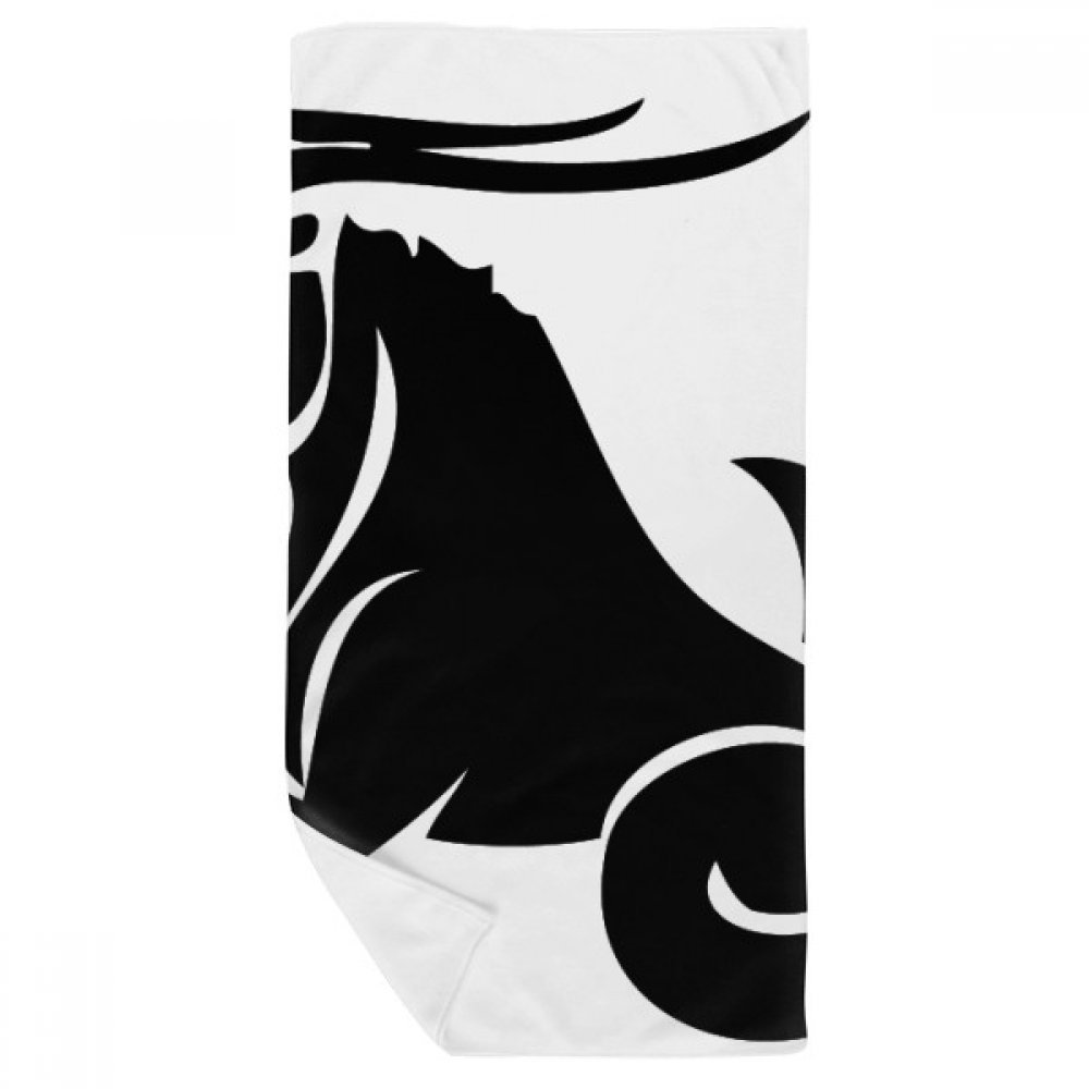 Serviette de bain Capricorne doux gant de toilette multicolore 35x70cm