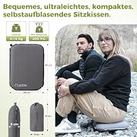 ATEPA Sitzkissen Outdoor, Aufblasbares Sitzkissen, Grau – Ansicht 2