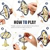 meekoo 2 Packs Gyroscope Toys Metal Anti Gravity Colorful Precision Top Gyroscope for Christmas Educational Birthday Gifts(Blue, Gold)