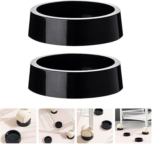 Miniatura 3 de Tofficu Copas para muebles de 2 piezas, posavasos para alfombras o suelos duros, tapones de goma para cama, protectores de piso, almohadillas