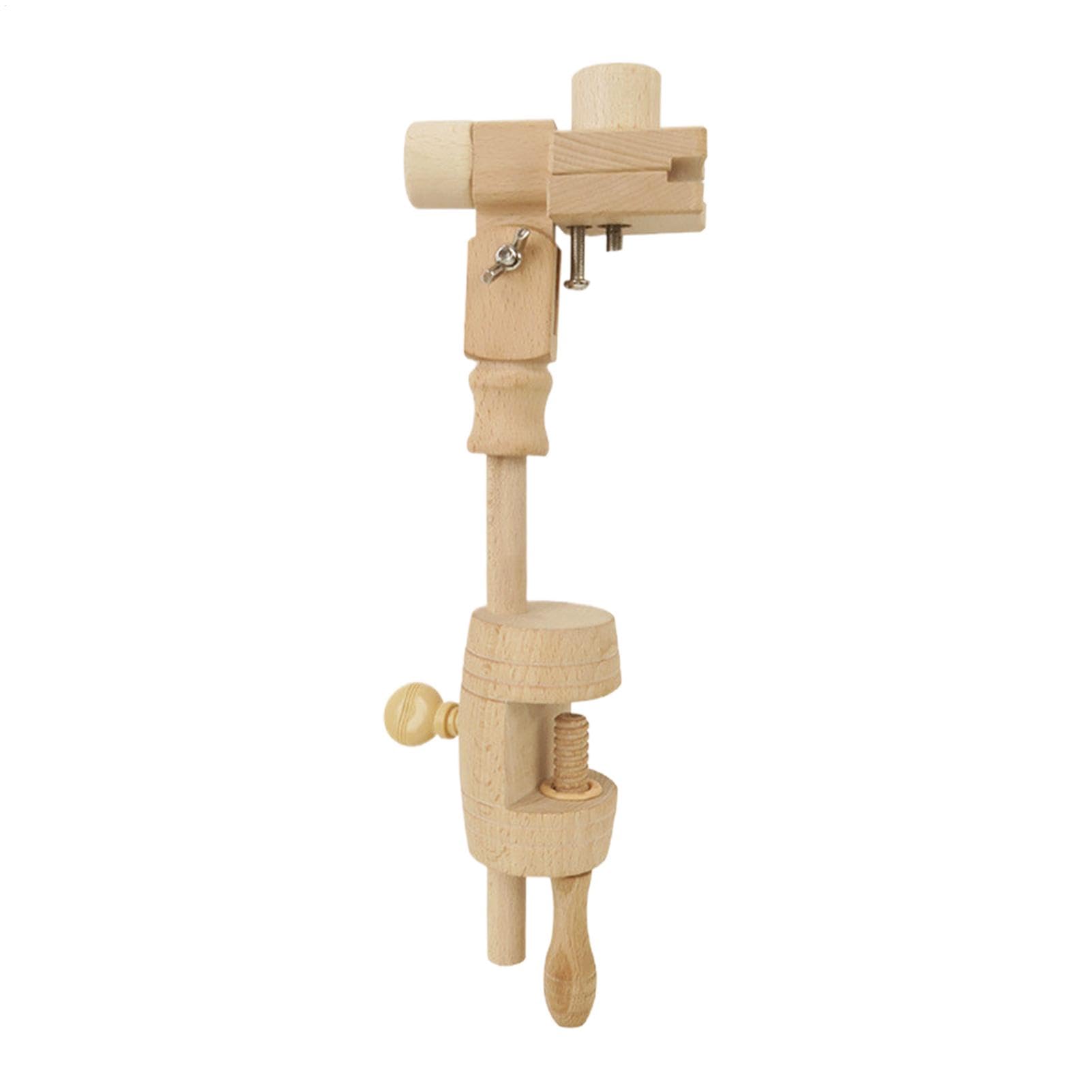 Renopfect Support de cadre à broder en bois - Support de cadre de broderie rotatif réglable à 360 ° - Support de cadre en bois réglable - Table de cadre torsadée