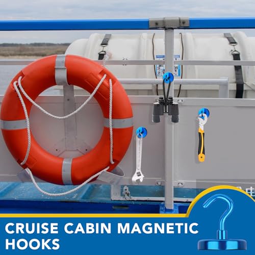image for LOVIMAG Magnetic Hooks for Cruise Cabins, 120LBS Cruise Essentials Mus