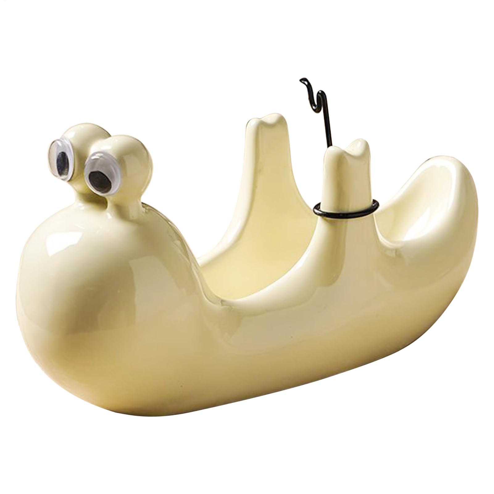 Brûleur d'encens en céramique escargot 18x8cm pour porte-encens de maison