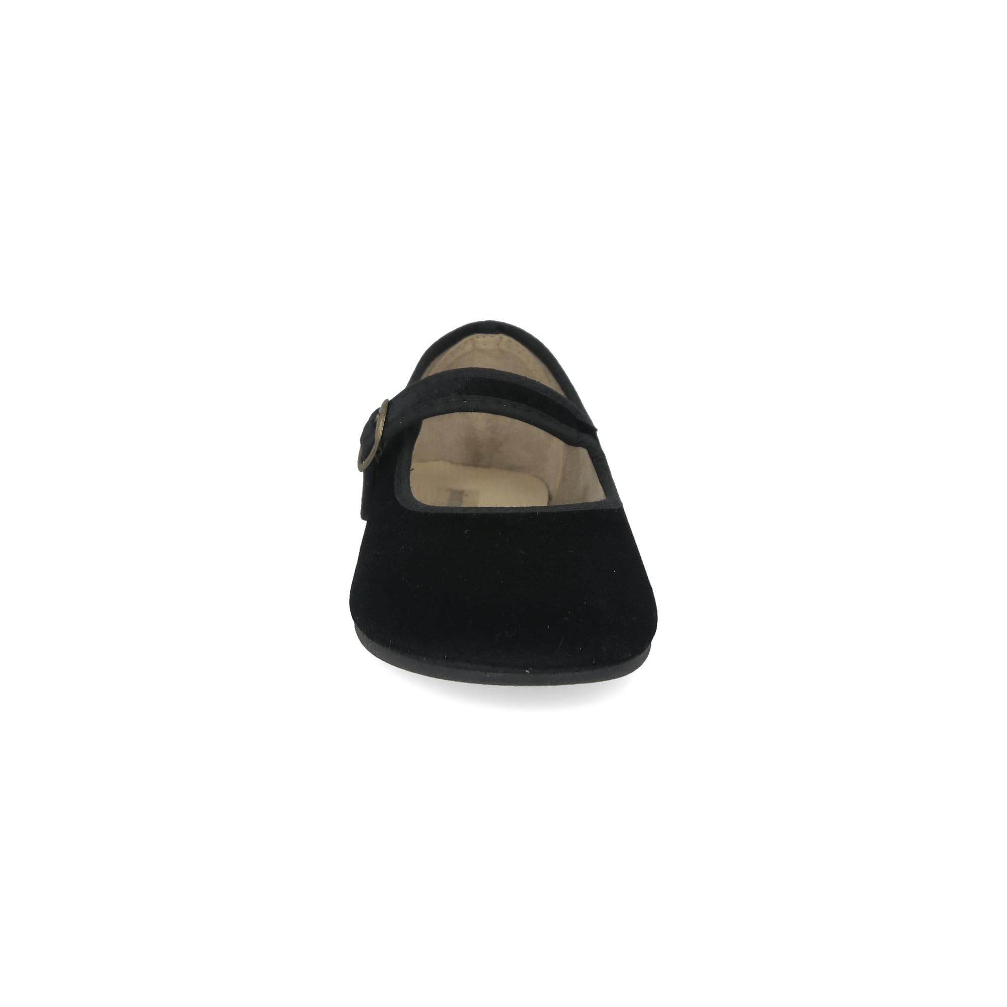 Merceditas Mujer de Terciopelo. Bailarinas Planas Sandalias Casual Mary Jane Cómodas. Hechas en ESPAÑA. Cierre Hebilla. Color Negro y Burdeos