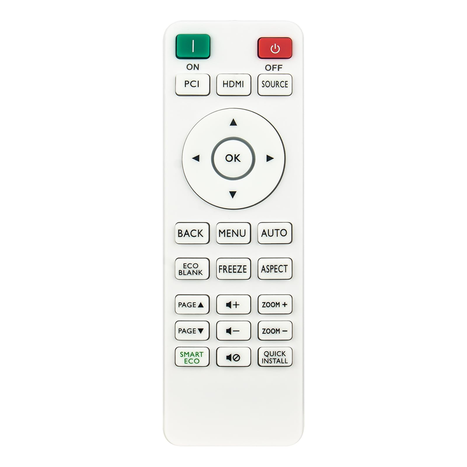 RCX014 Replace Remote Control Compatible with BENQ Projector TH550 MW550 MH550 MS550 MX550 MS610 MU641 MW612 MW707 MX611 MX707