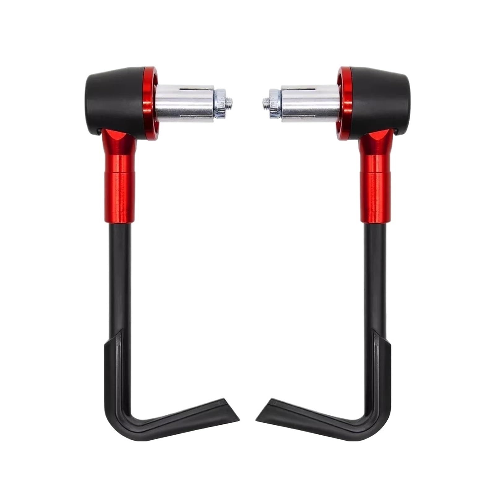 Hjtedhe Red 22Mm Universal Adjustable Motorcycle Hand Guard Handle Handguard Windproof Lever Guard Protector Motorcycle Handlebar Lever Guards(Red)