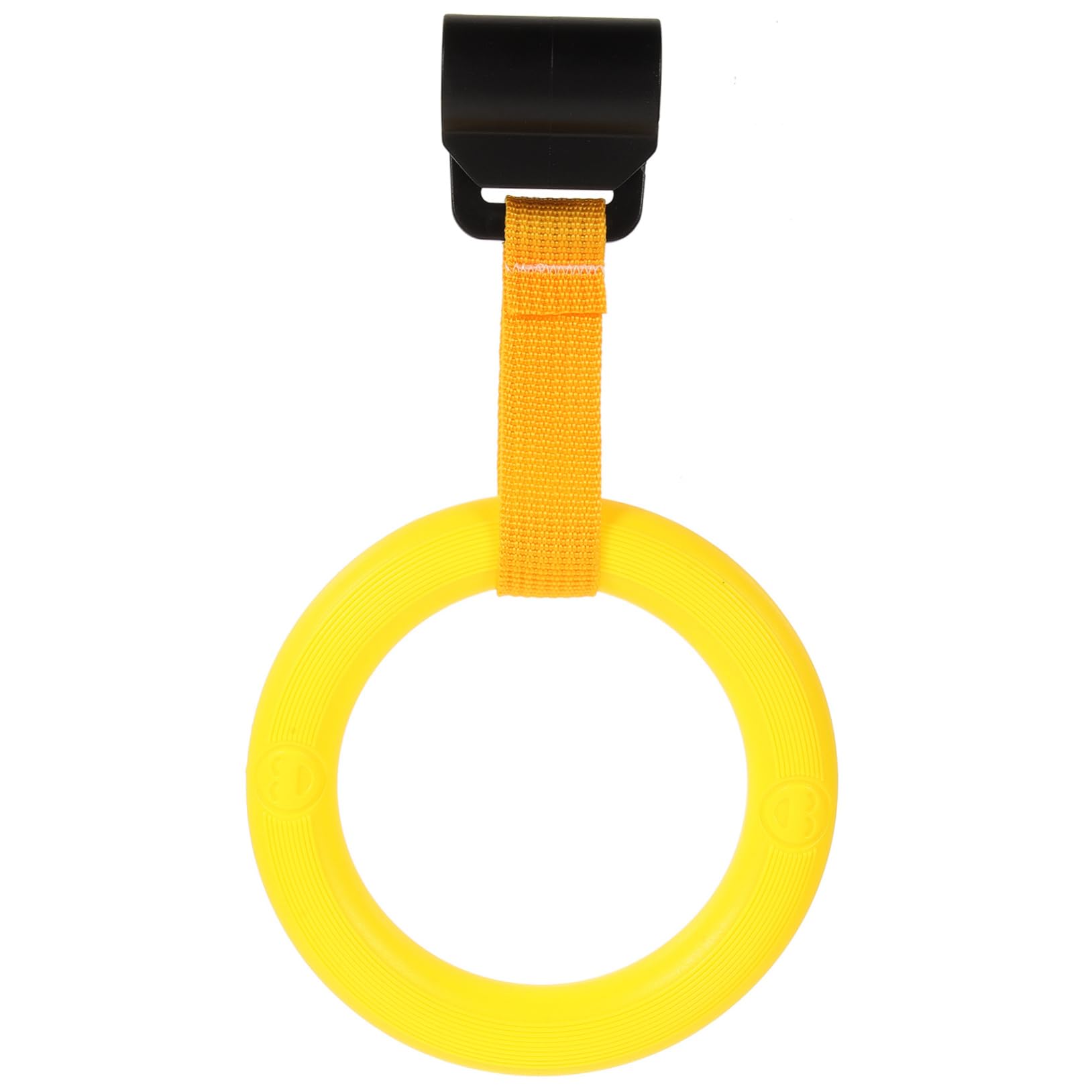 GALPADA Crib Grab Ring Links Play Pull up Rings Bed Hanging Mobile Arm for Mobile Hanger Beds Crib Stand Ring Plastic Yellow