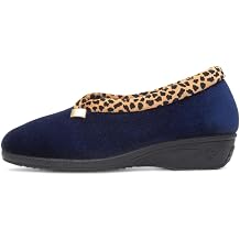 Lunar Paloma Leopard Trim Slipper