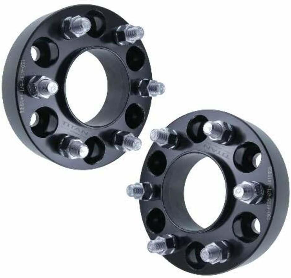 2" 6x135 Hubcentric Wheel Spacers - Fits 2015-2024 Ford F150 Trucks - 2 Inch (50mm), 6x135, 87.1mm Hub, 14x1.5 Studs - Set of 4 - Black
