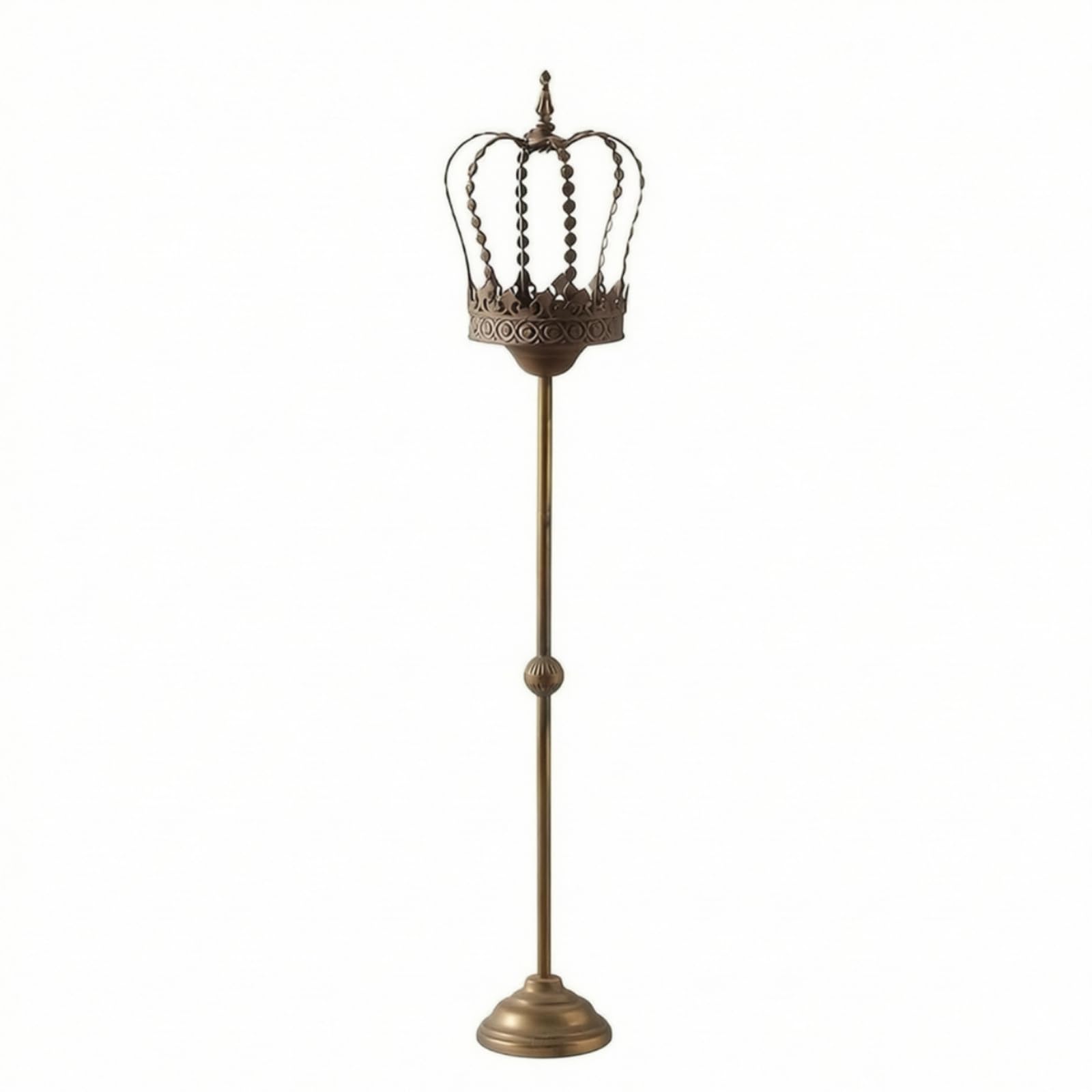 Portacandele con Base per Candela, Modello A3294, Stile Retro Vintage, Altezza 107 Cm, Diametro 23 Cm