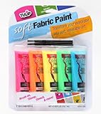 Tulip 29376 Soft Neon Fabric Paint, 5-Pack