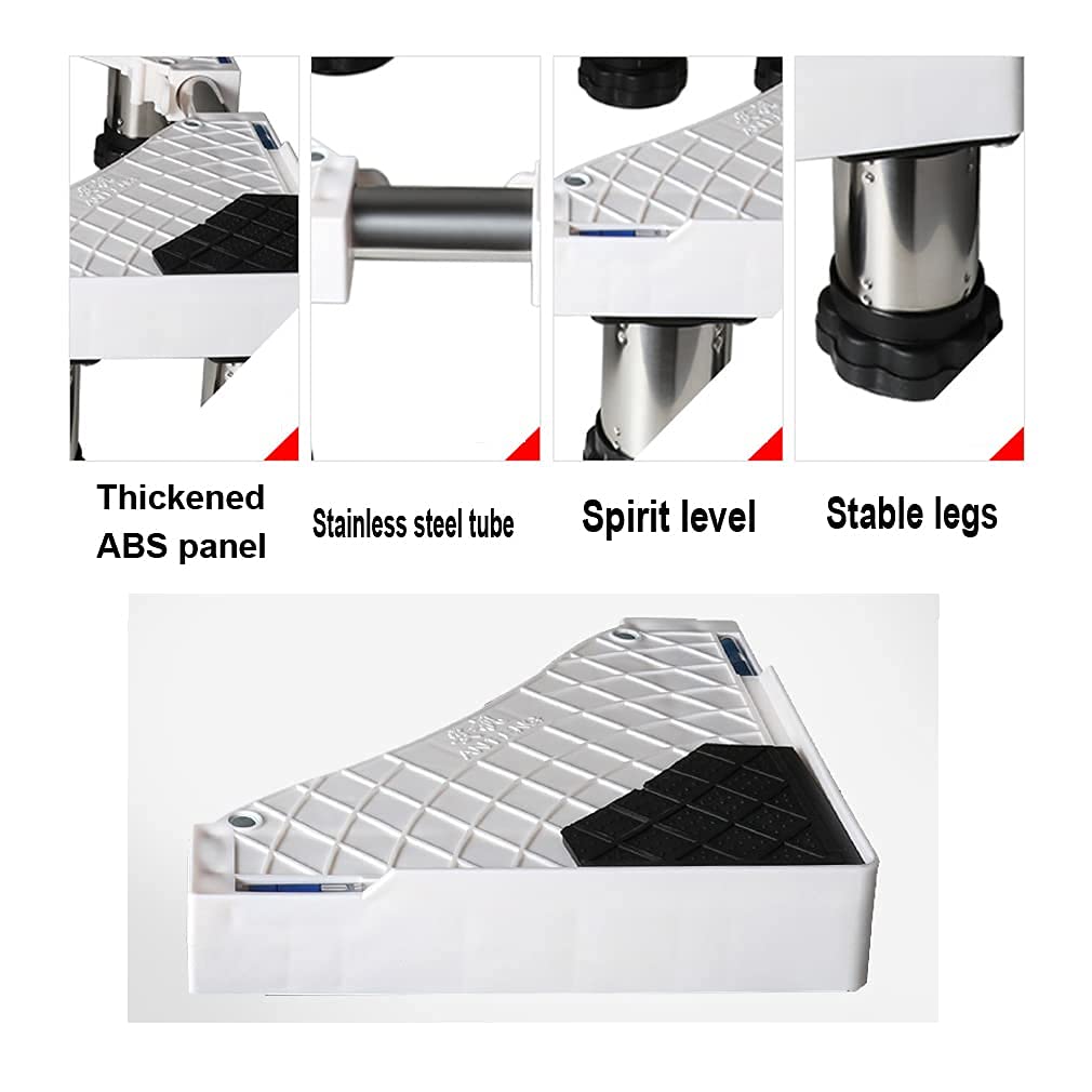 Base de soporte para lavadora, base ajustable con 4/8/12 patas, silencio antivibración, longitud: 47-67 cm, pedestales y marcos para secadora y refrigerador, congelador, alto, 12 patas: 10-13 cm