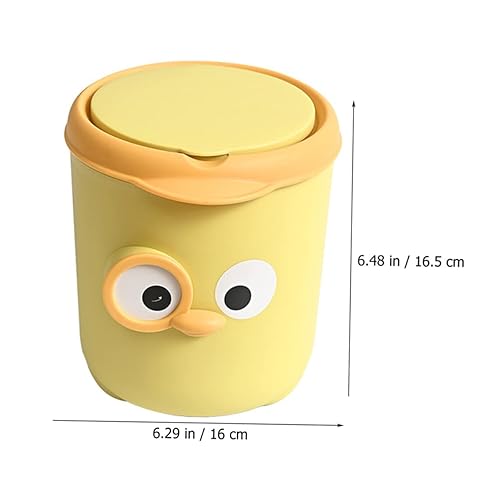 Miniatura 4 de HOMSFOU Bote de basura de escritorio, mini bote de basura para automóvil, bolsa de basura, mini papelera de escritorio, cubo de basura pequeño para