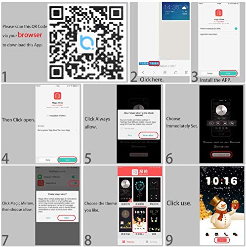 Aicase Galaxy S8 Case, Luxury Translucent View Window Sleep/Wake Up Function Cover Mirror Screen Flip Electroplate Plating Stand Full Body Protective Case For Samsung Galaxy S8(Black) #TOP6