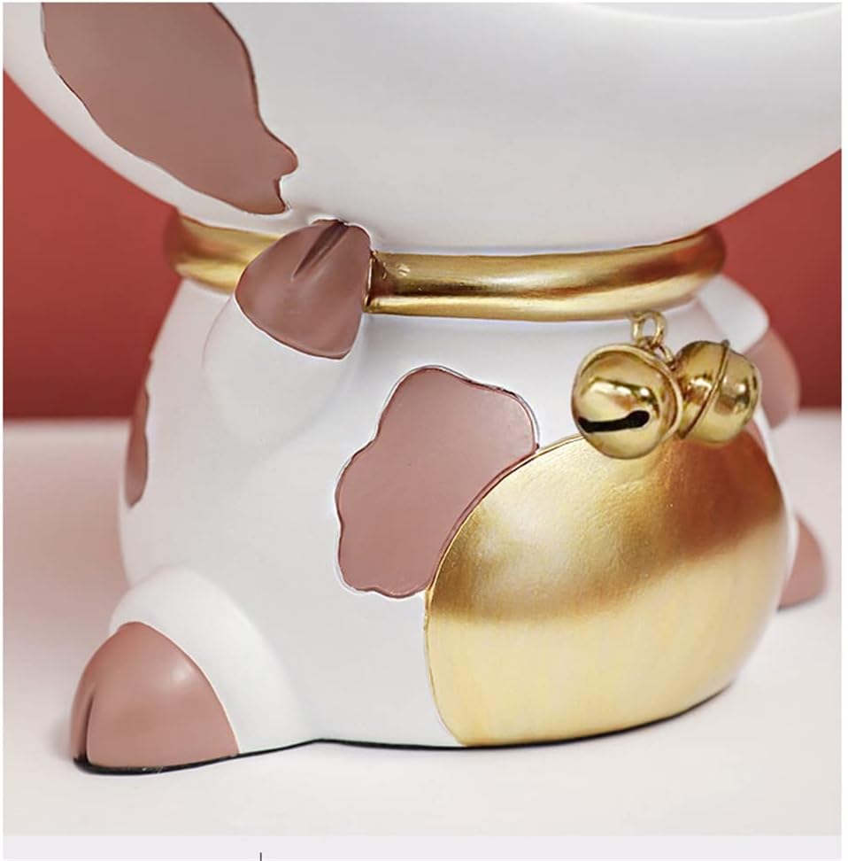 Storage Ornaments,Home Decoration Accessories,Desktop Storage Ornaments Cattle Cartoons Cows Key Storage Organization Modern Home Decoration Simulation (Color : A, Size : Taille unique) ( Color : B )