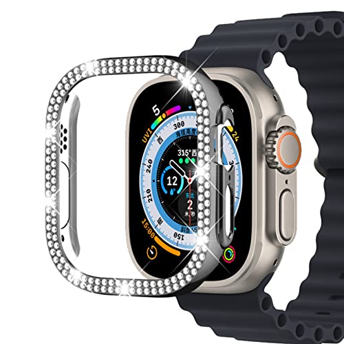 Miimall Compatible with Apple Watch Ultra 2/Ultra 49mm Bling Case