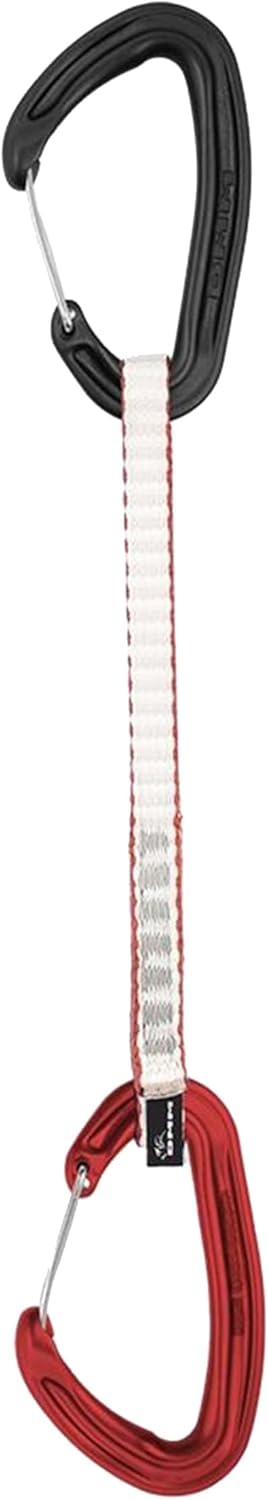 DMM Alpha Wire Quickdraws, Matt Grey/Red, 25 cm, A608-25RD